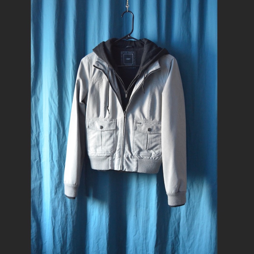 OBEY double-layer leather jacket